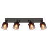 Globo lighting Satella ceiling light, ceiling spotlight, wall light, wall spotlight chrome, black, 4-light sources