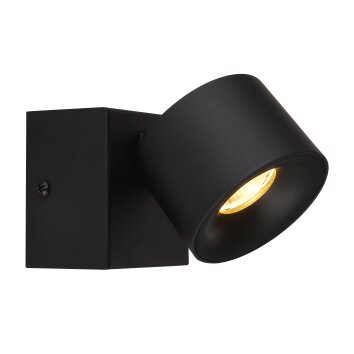 Globo lighting Rae ceiling light LED black, 1-light source