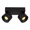 Globo lighting Rae ceiling light LED black, 2-light sources