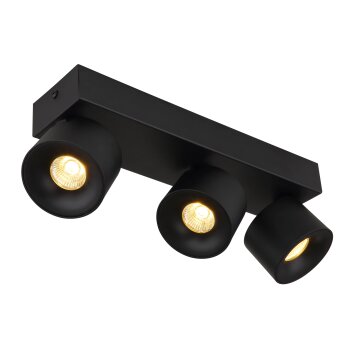 Globo lighting Rae ceiling light LED black, 3-light sources