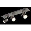 Globo lighting Verpax ceiling light, ceiling spotlight, wall light, wall spotlight matt nickel, 3-light sources