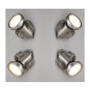 Globo lighting Verpax ceiling light, ceiling spotlight, wall light, wall spotlight matt nickel, 4-light sources