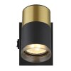 Globo lighting Brisbon ceiling light, ceiling spotlight, wall light, wall spotlight black, 1-light source