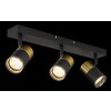 Globo lighting Brisbon ceiling light, ceiling spotlight, wall light, wall spotlight black, 3-light sources