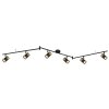 Globo lighting Brisbon ceiling light, ceiling spotlight, wall light, wall spotlight black, 6-light sources