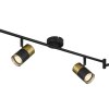 Globo lighting Brisbon ceiling light, ceiling spotlight, wall light, wall spotlight black, 6-light sources