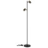 Globo lighting Brisbon floor lamp black, 2-light sources