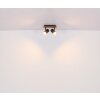 Globo lighting Linca ceiling light, ceiling spotlight, wall light, wall spotlight Ecru, black, 2-light sources