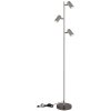 Globo lighting Robby floor lamp chrome, black, 3-light sources