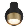 Globo lighting Mason ceiling light, ceiling spotlight, wall light, wall spotlight chrome, black, 1-light source