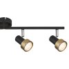 Globo lighting Mason ceiling light, ceiling spotlight, wall light, wall spotlight chrome, black, 4-light sources