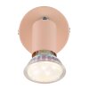 Globo lighting Matrix ceiling light, ceiling spotlight, wall light, wall spotlight pink, 1-light source