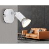 Globo lighting Matrix ceiling light, ceiling spotlight, wall light, wall spotlight chrome, white, 1-light source