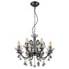 Globo lighting Camila chandelier chrome, black, 8-light sources