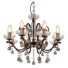 Globo lighting Camila chandelier chrome, black, 8-light sources