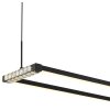 Globo lighting Mariella hanging light LED black, 1-light source, Remote control