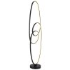 Globo lighting Spira floor lamp LED black, 1-light source