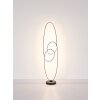 Globo lighting Spira floor lamp LED black, 1-light source