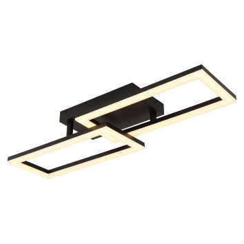 Globo lighting Sapena ceiling light LED black, 1-light source