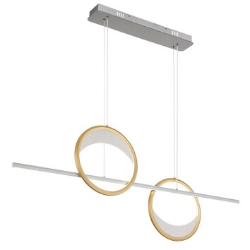 Globo lighting Umbra hanging light LED gold, silver, 1-light source, Remote control