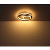 Globo lighting Pikara ceiling light LED Wood like finish, 1-light source