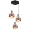 Globo lighting Milley hanging light black, 3-light sources