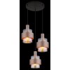 Globo lighting Milley hanging light black, 3-light sources