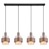 Globo lighting Milley hanging light black, 4-light sources