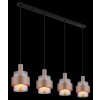 Globo lighting Milley hanging light black, 4-light sources