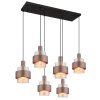 Globo lighting Milley hanging light black, 6-light sources