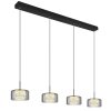 Globo lighting Fogsy hanging light LED black, 1-light source