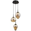 Globo lighting Firefly hanging light LED black, 1-light source