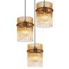 Globo lighting Gorley hanging light black, 3-light sources