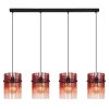 Globo lighting Gorley hanging light black, 4-light sources