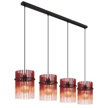 Globo lighting Gorley hanging light black, 4-light sources