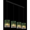 Globo lighting Gorley hanging light black, 4-light sources