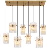 Globo lighting Gorley hanging light gold, 8-light sources