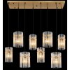 Globo lighting Gorley hanging light gold, 8-light sources