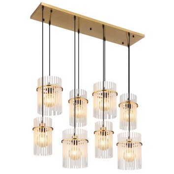 Globo lighting Gorley hanging light gold, 8-light sources