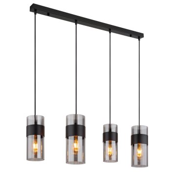 Globo lighting Scarfina hanging light black, 4-light sources