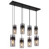 Globo lighting Scarfina hanging light black, 8-light sources