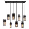 Globo lighting Scarfina hanging light black, 8-light sources