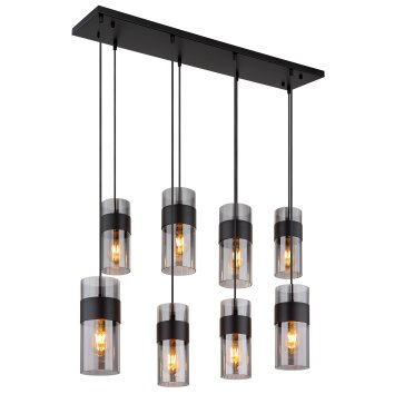 Globo lighting Scarfina hanging light black, 8-light sources