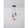 Globo lighting Valletta hanging light black, 3-light sources