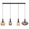 Globo lighting Valletta hanging light black, 4-light sources