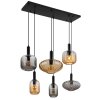 Globo lighting Valletta hanging light black, 6-light sources