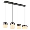 Globo lighting Cristallica hanging light LED anthracite, 1-light source