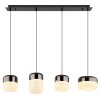 Globo lighting Cristallica hanging light LED anthracite, 1-light source