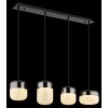 Globo lighting Cristallica hanging light LED anthracite, 1-light source