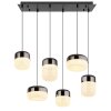 Globo lighting Cristallica hanging light LED anthracite, 1-light source